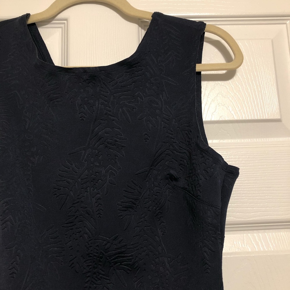 Banana Republic Floral Stamped Dress -Navy Blue